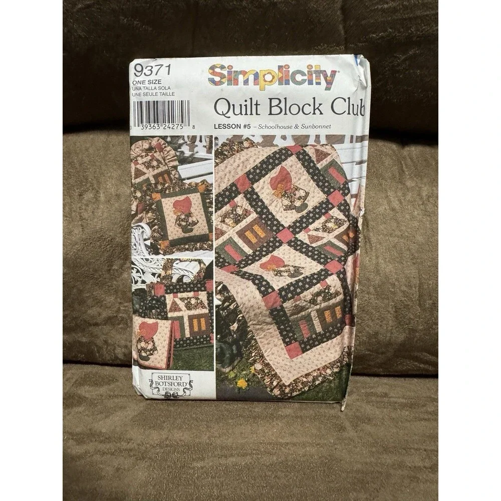 Simplicity Quilt Block Club Sewing Patterns Lot of 4 9169 9253 9371 9451